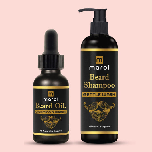 Beard Kit- Oil Grooming & Growth + Shampoo Gentle Wash